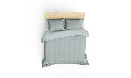 L'essentiel linge de maison Pure - Water Green Juego de Funda de Edredón Doble